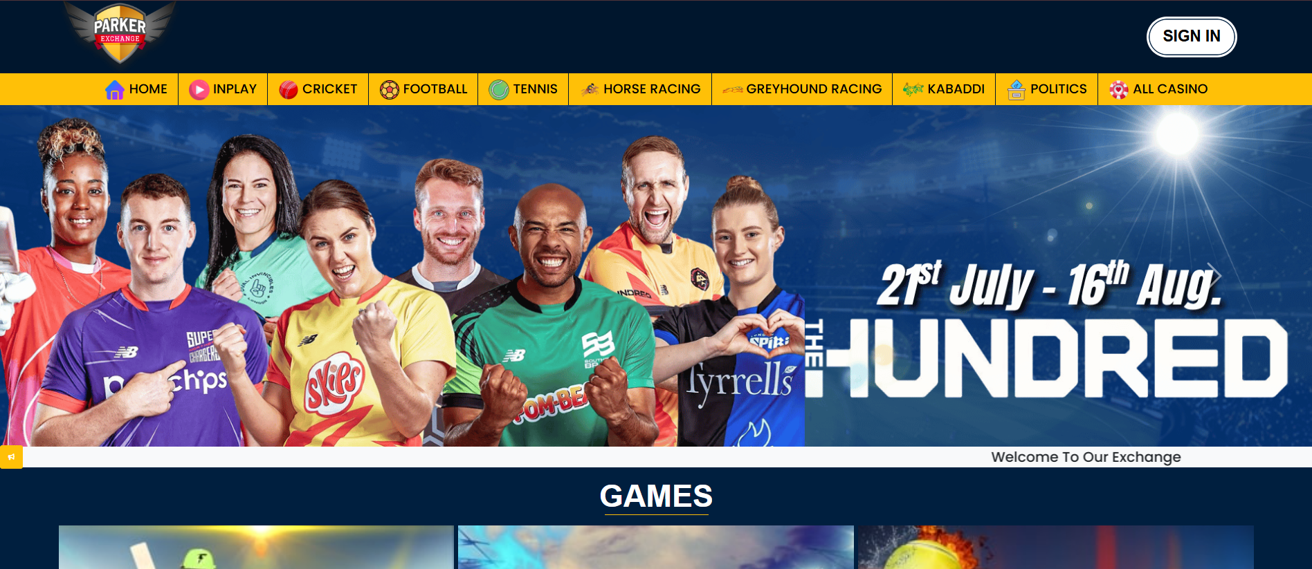 Parker777 - Official Betting Exchange India